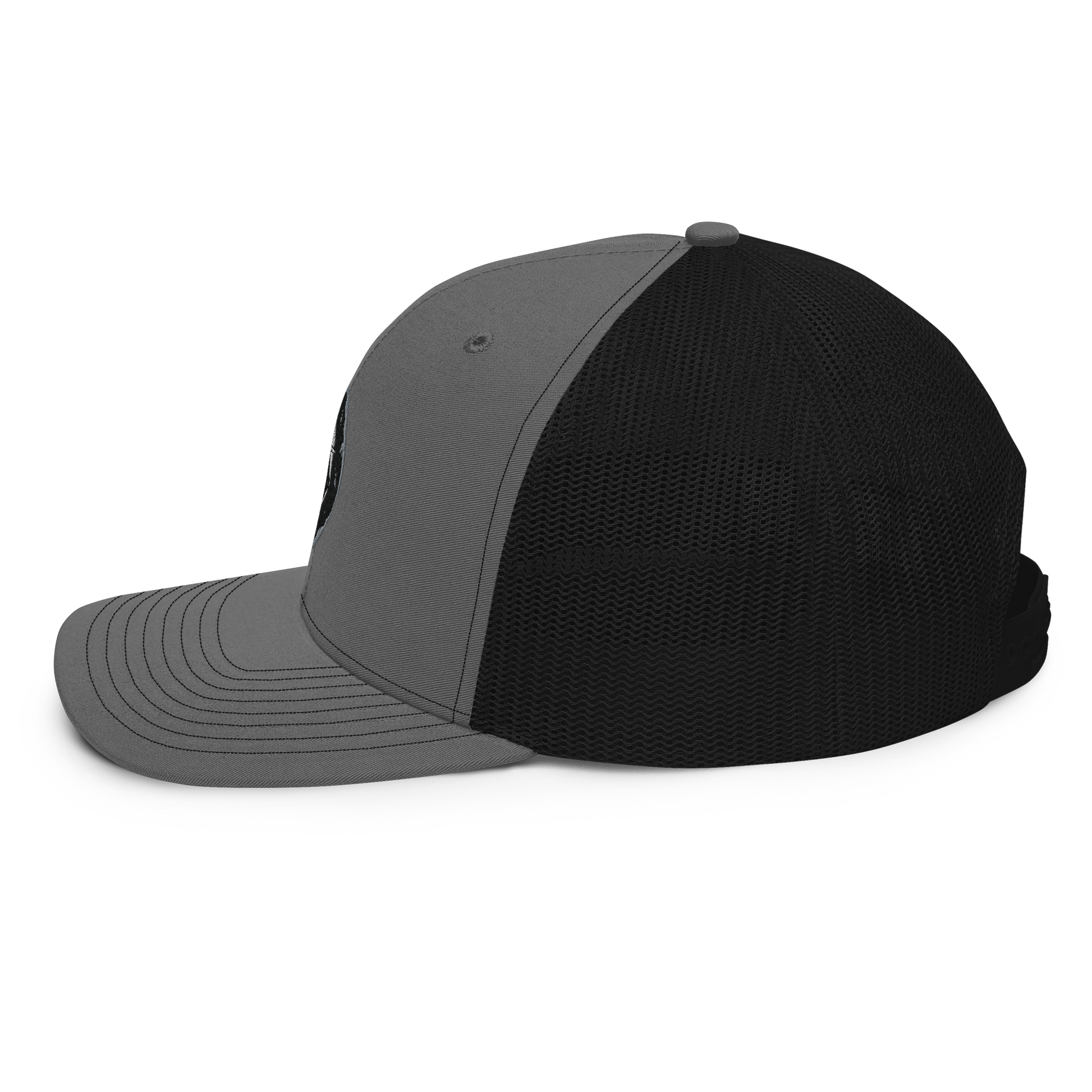Blank Gray/Black Trucker Hat - Haka Hat