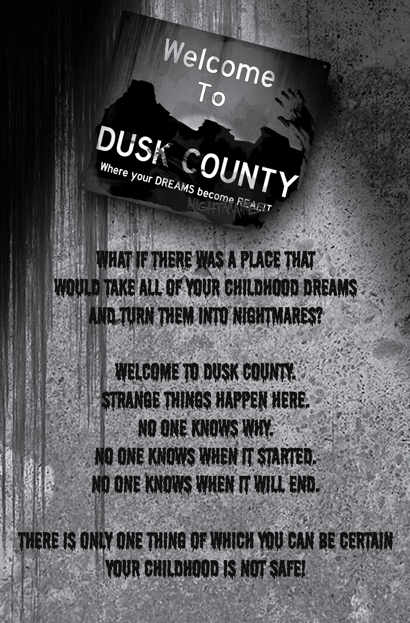 The Dusk County Chronicles #1 - Nightmare Edition (B&W) - Metal Ninja Studios