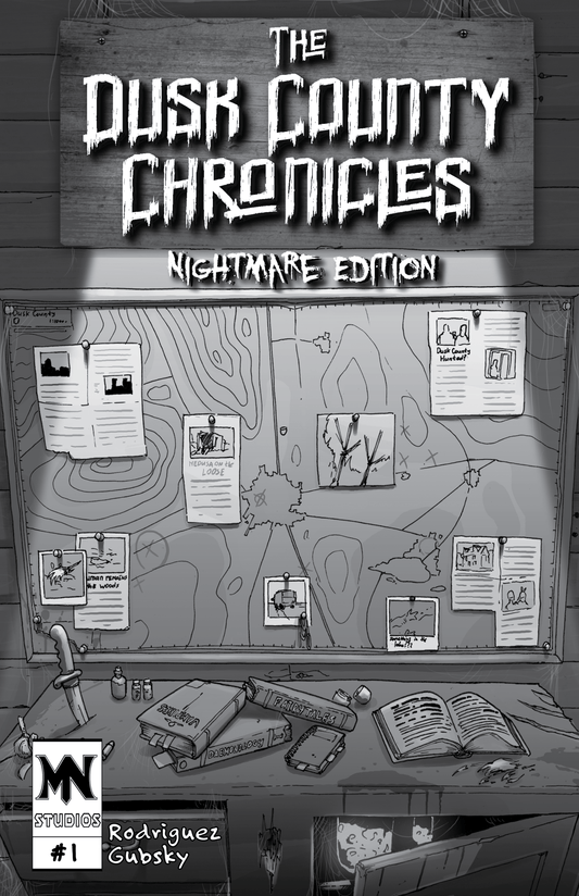 The Dusk County Chronicles #1 - Nightmare Edition (B&W) - Metal Ninja Studios