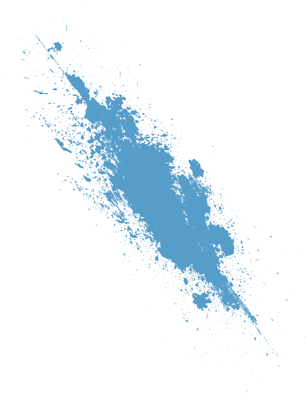 Blue Paint Splat