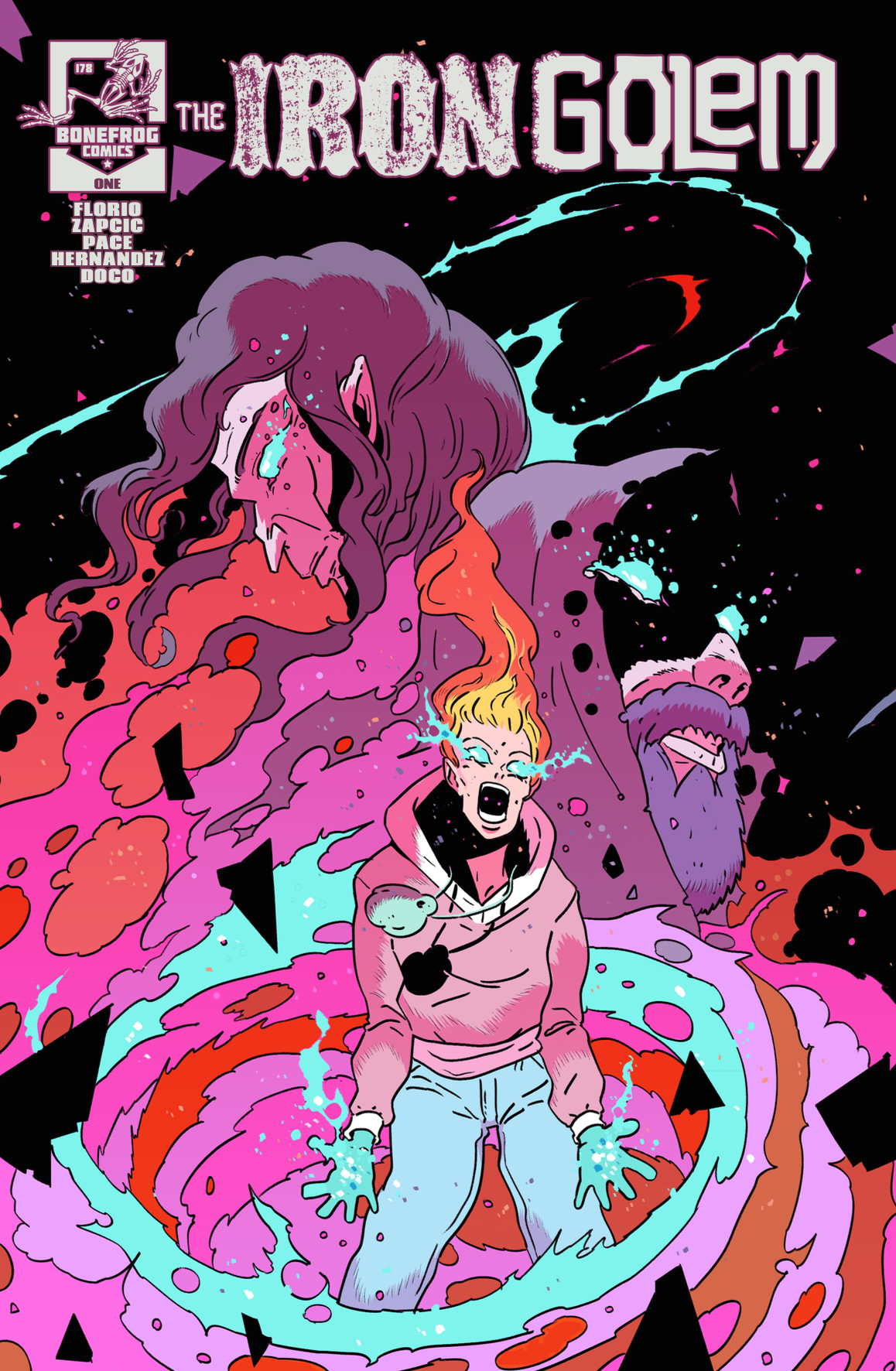 Cover Art for The Iron Golem, Issue #1 by Bonefrog Comics